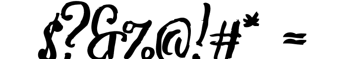 Tipbrush Script 2 Font OTHER CHARS