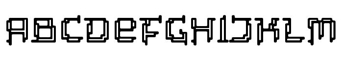 Tipi Electric Inline Font LOWERCASE