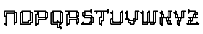 Tipi Electric Inline Font LOWERCASE
