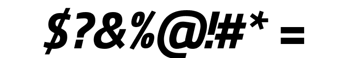 Titillium Web Bold Italic Font OTHER CHARS