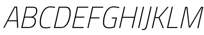 Titillium Web ExtraLight Italic Font UPPERCASE