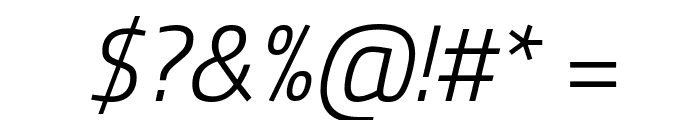 Titillium Web Light Italic Font OTHER CHARS