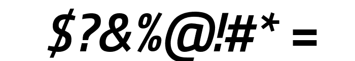 Titillium WebSemiBold Italic Font OTHER CHARS