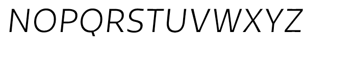 Tikal Sans Book Italic Font UPPERCASE