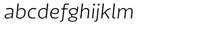 Tikal Sans Book Italic Font LOWERCASE