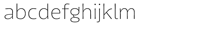 Tikal Sans Extra Light Font LOWERCASE