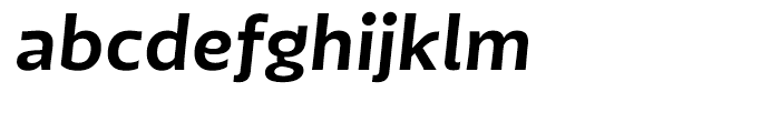 Tikal Sans Heavy Italic Font LOWERCASE