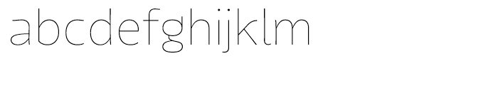 Tikal Sans Thin Font LOWERCASE