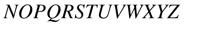 Times Italic Font UPPERCASE