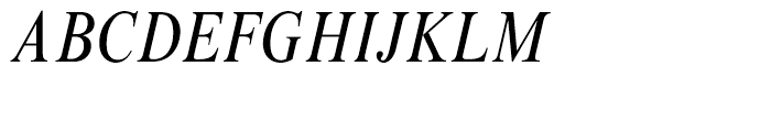 Times New Roman Condensed Italic Font UPPERCASE