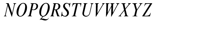 Times New Roman Condensed Italic Font UPPERCASE