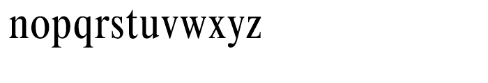 Times New Roman Condensed Font LOWERCASE