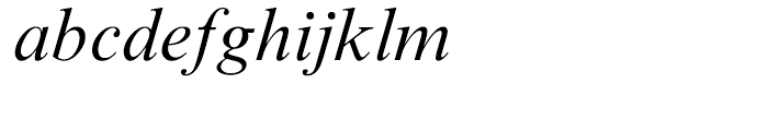 Times New Roman Italic Font LOWERCASE