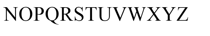 Times New Roman OS Regular Font UPPERCASE
