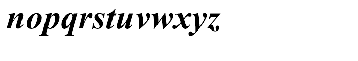 Times New Roman PS Cyrillic Bold Italic Font LOWERCASE