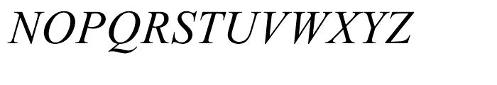 Times New Roman PS Cyrillic Italic Font UPPERCASE