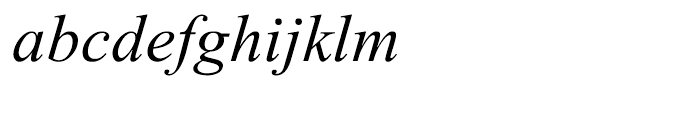 Times New Roman PS Cyrillic Italic Font LOWERCASE