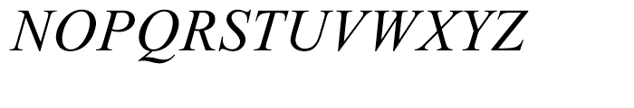 Times New Roman PS Greek Italic Font UPPERCASE