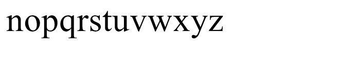 Times New Roman PS Greek Regular Font LOWERCASE