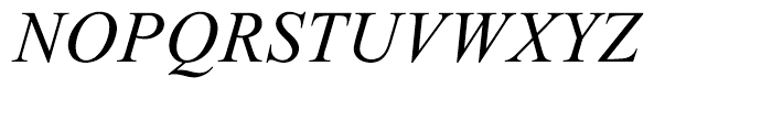 Times New Roman PS Italic Font UPPERCASE