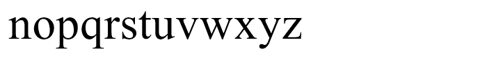 Times New Roman PS Regular Font LOWERCASE