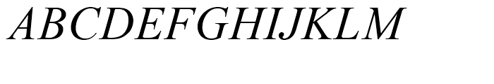 Times New Roman WGL Italic Font UPPERCASE