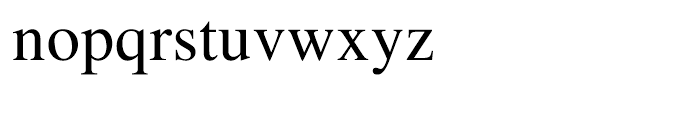 Times Roman Font LOWERCASE