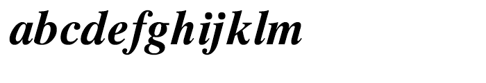Times Ten Greek Bold Inclined Font LOWERCASE