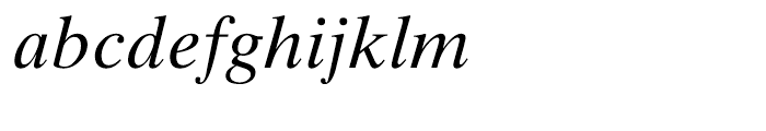 Times Ten Italic Font LOWERCASE