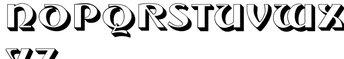 Tintoretto Fill Font UPPERCASE