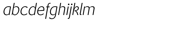 Tip Extra Light Italic Font LOWERCASE