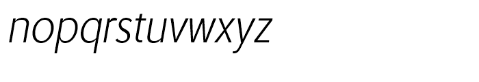 Tip Extra Light Italic Font LOWERCASE
