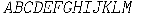 Tired Of Courier Italic Font UPPERCASE