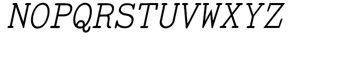 Tired Of Courier Italic Font UPPERCASE