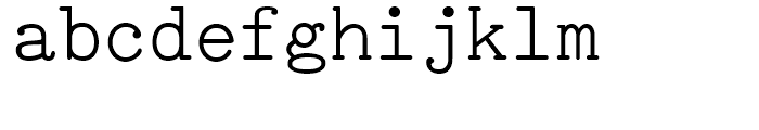 Tired Of Courier Regular Font LOWERCASE