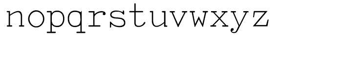 Tired Of Courier Thin Font LOWERCASE