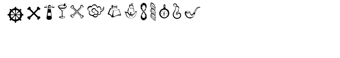 Tita Script Icons Font LOWERCASE