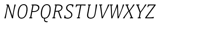 Titla Brus Condensed Light Italic Font UPPERCASE