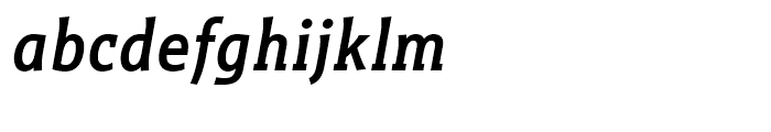 Titla Brus Condensed Medium Italic Font LOWERCASE