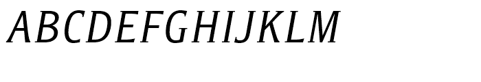 Titla Condensed Book Italic Font UPPERCASE