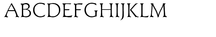 Titus Light Font UPPERCASE