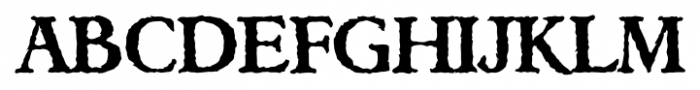 Ticonderoga Regular Font UPPERCASE