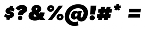 Tide Sans 800 Kahuna Italic Font OTHER CHARS