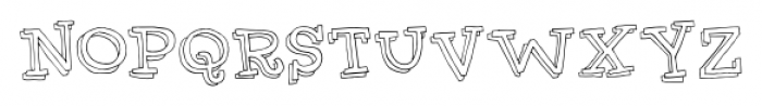 Tied to a stick Regular Font LOWERCASE