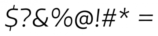 Tikal Sans  Book Italic Font OTHER CHARS