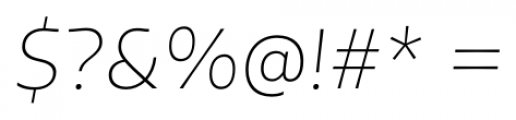 Tikal Sans  ExtraLight Italic Font OTHER CHARS