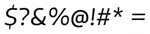 Tikal Sans  Medium Italic Font OTHER CHARS