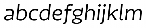 Tikal Sans  Medium Italic Font LOWERCASE