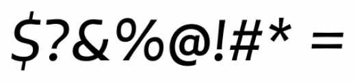 Tikal Sans  SemiBold Italic Font OTHER CHARS