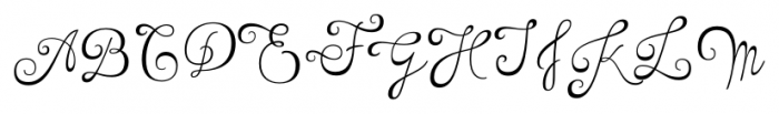 Tita Script Essential Font UPPERCASE